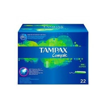 Tampax Compak Tampón 100%...